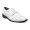 Stacy Adams "Galletti" White Crocodile / Eel Print Leather Wingtip Shoes 24936